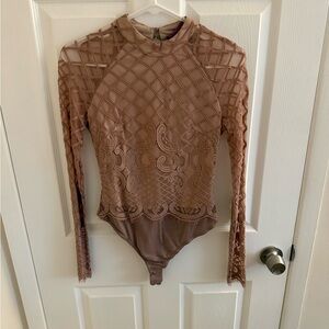 Lace Long Sleeve Bodysuit